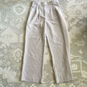 Abercrombie Sloan wide leg pant beige size 29